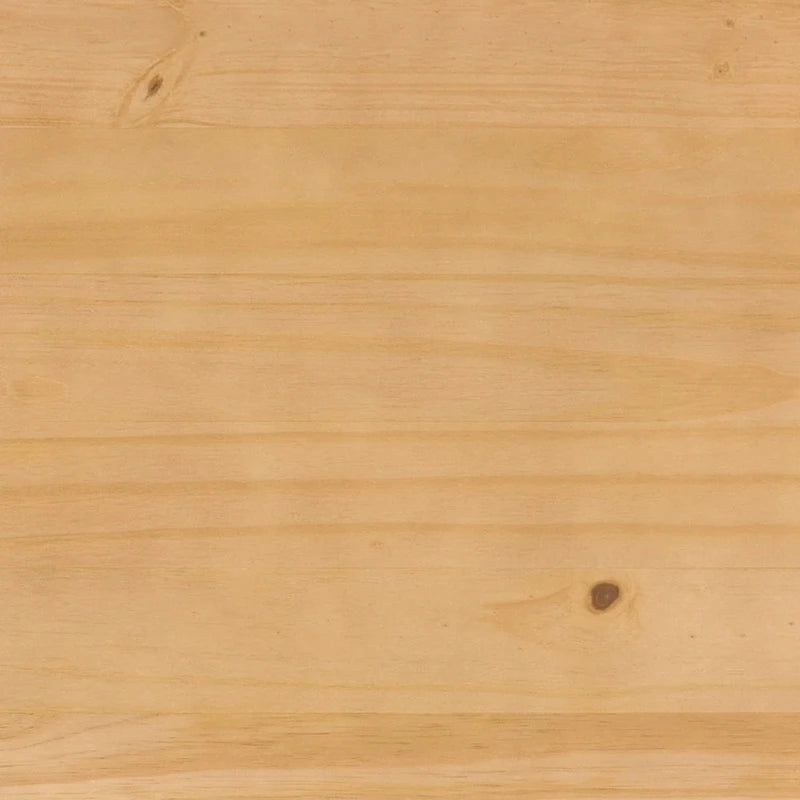 Struttura letto a baldacchino Queen in pino naturale / nero, 1 posto, legno massello di pino