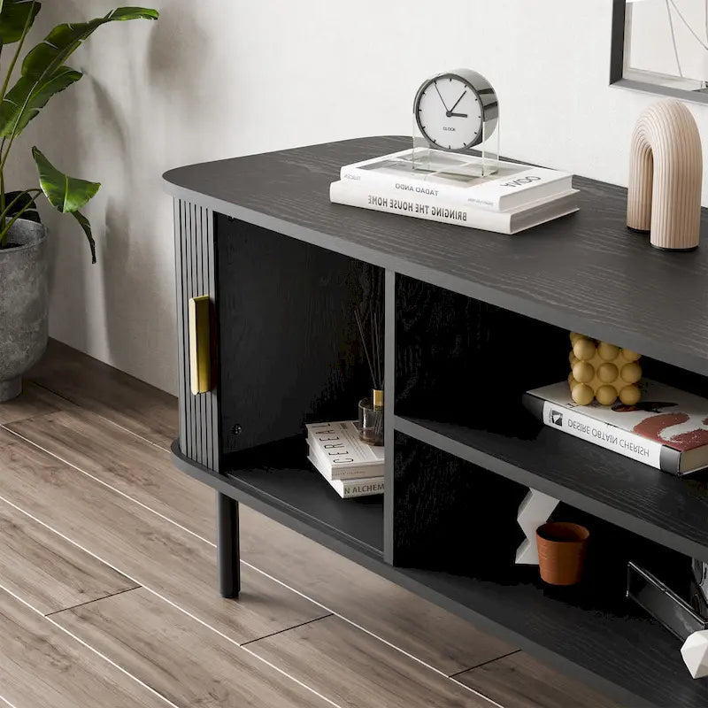 Mobile TV Tambour con consolle multimediale per TV fino a 55 pollici