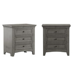Comodino modulare Varenna a 3 cassetti in legno con stazione di ricarica