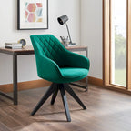 Sedia direzionale girevole classica Art Leon con gambe in legno