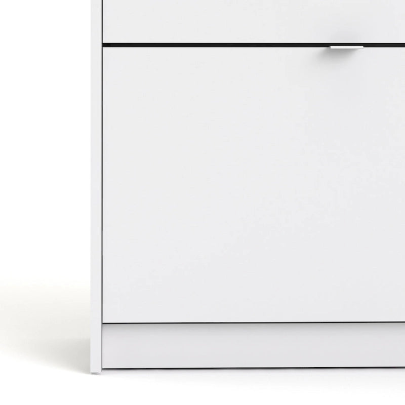 Scarpiera scandinava a 3 cassetti Nera opaca / Bianca / Grigia opaca (Montaggio per 1 persona)