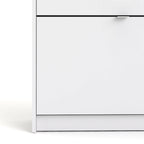 Scarpiera scandinava a 3 cassetti Nera opaca / Bianca / Grigia opaca (Montaggio per 1 persona)