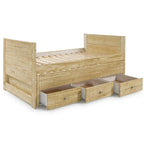 Taylor & Olive Begonia Letto Matrimoniale con Rotelle Doppie e 3 Cassetti Integrati