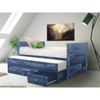Taylor & Olive Begonia Letto Matrimoniale con Rotelle Doppie e 3 Cassetti Integrati