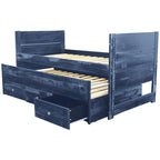 Taylor & Olive Begonia Letto Matrimoniale con Rotelle Doppie e 3 Cassetti Integrati