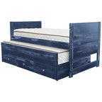 Taylor & Olive Begonia Letto Matrimoniale con Rotelle Doppie e 3 Cassetti Integrati