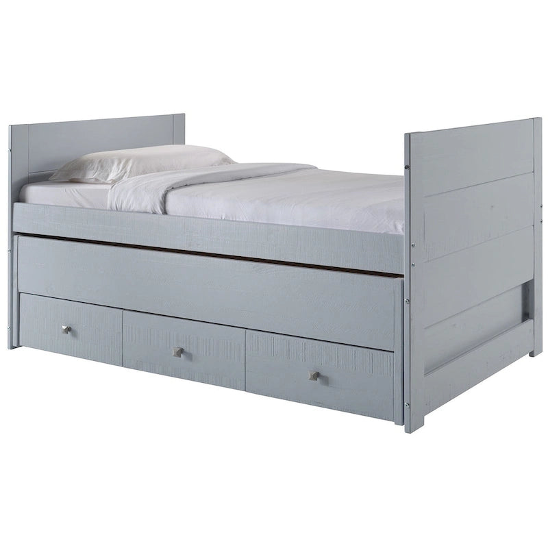 Taylor & Olive Begonia Letto Matrimoniale con Rotelle Doppie e 3 Cassetti Integrati