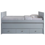 Taylor & Olive Begonia Letto Matrimoniale con Rotelle Doppie e 3 Cassetti Integrati