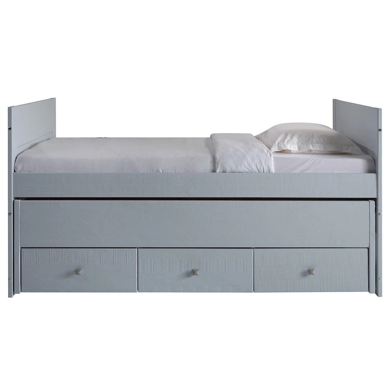 Taylor & Olive Begonia Letto Matrimoniale con Rotelle Doppie e 3 Cassetti Integrati