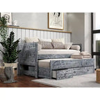 Taylor & Olive Begonia Letto Matrimoniale con Rotelle Doppie e 3 Cassetti Integrati