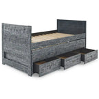 Taylor & Olive Begonia Letto Matrimoniale con Rotelle Doppie e 3 Cassetti Integrati
