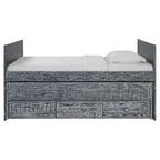 Taylor & Olive Begonia Letto Matrimoniale con Rotelle Doppie e 3 Cassetti Integrati
