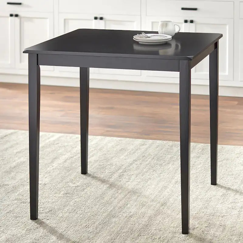Tavolo da pranzo altezza bancone – Rovere miele / Nero / Espresso, stile Shaker, 2-4 posti a sedere