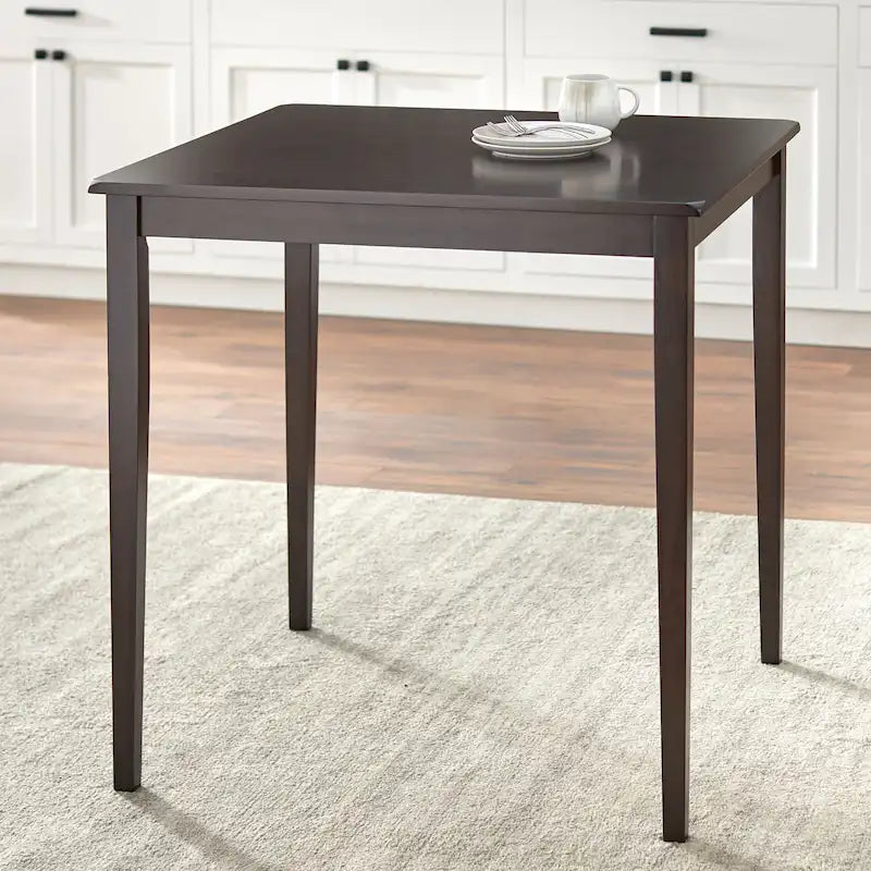 Tavolo da pranzo altezza bancone – Rovere miele / Nero / Espresso, stile Shaker, 2-4 posti a sedere