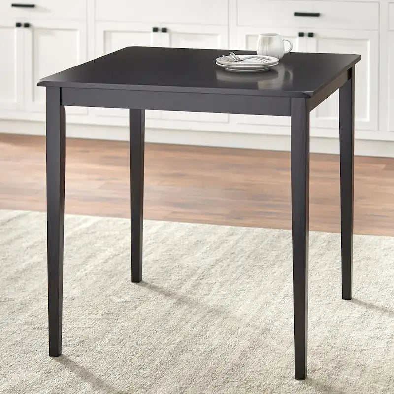 Tavolo da pranzo altezza bancone – Rovere miele / Nero / Espresso, stile Shaker, 2-4 posti a sedere