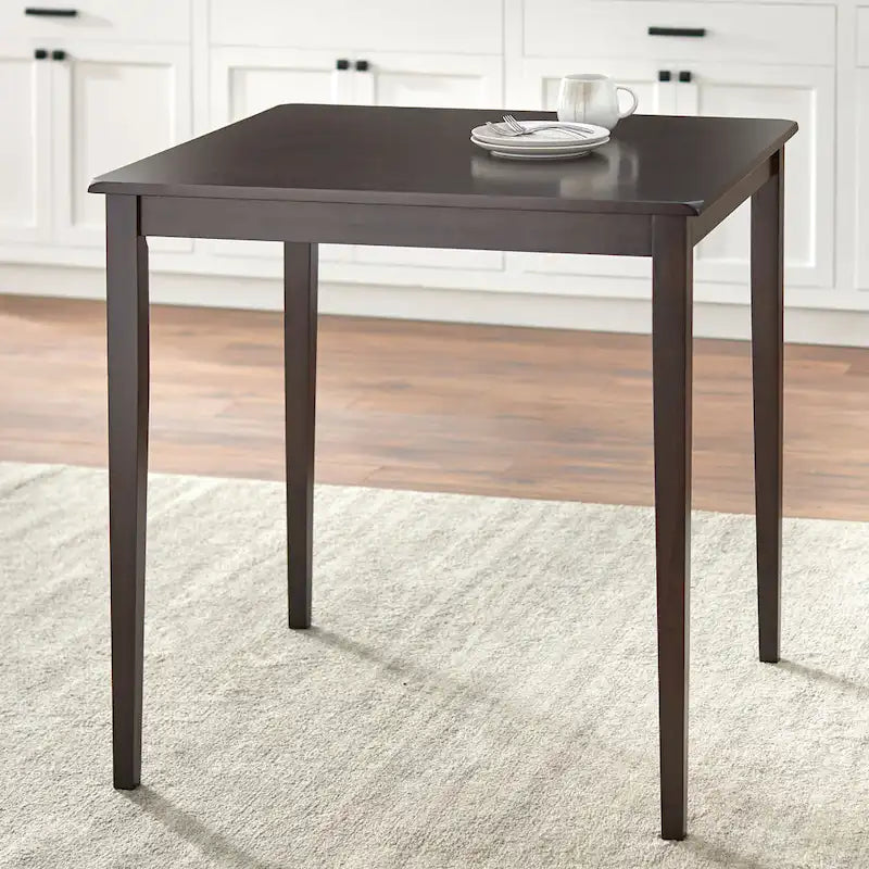Tavolo da pranzo altezza bancone – Rovere miele / Nero / Espresso, stile Shaker, 2-4 posti a sedere