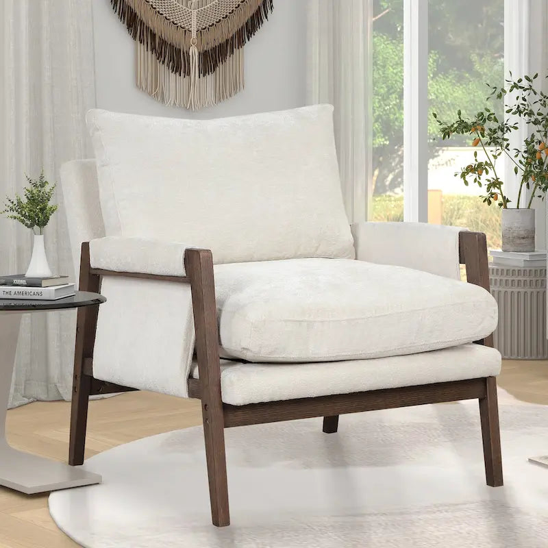 Poltrona singola in velluto Mid-Century arancione / grigia / gialla / bianco sporco / blu