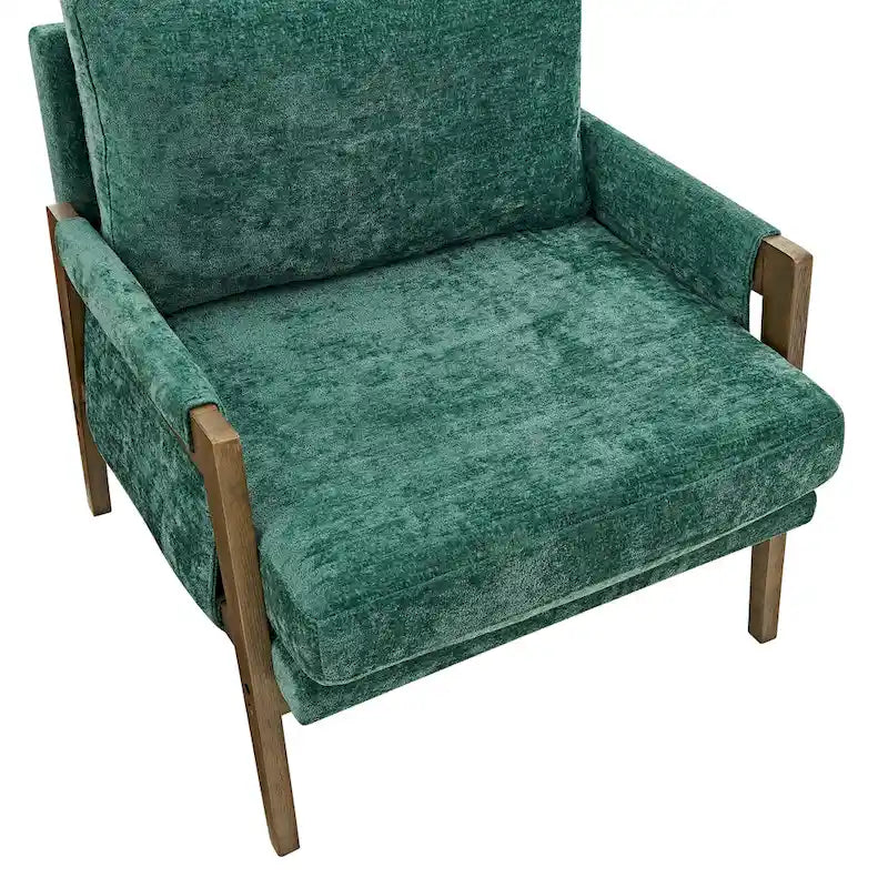 Poltrona singola in velluto Mid-Century arancione / grigia / gialla / bianco sporco / blu