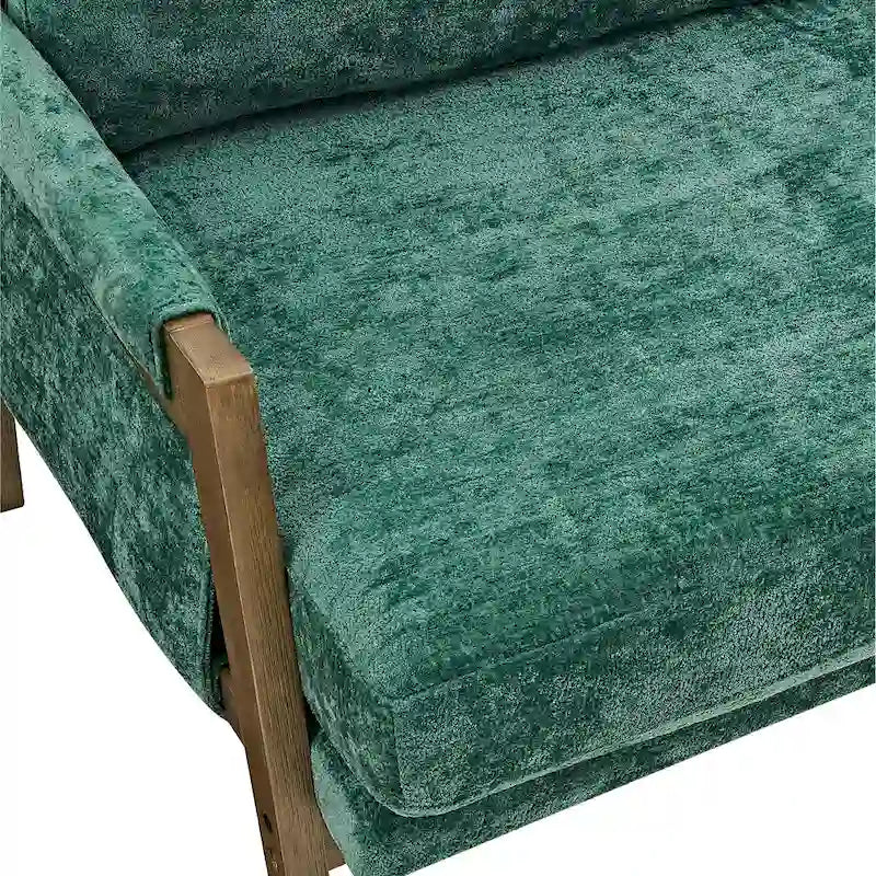 Poltrona singola in velluto Mid-Century arancione / grigia / gialla / bianco sporco / blu