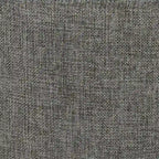 Adeco Ottomano Rotondo Moderno Poggiapiedi Domestico Sgabello/Pouf con Seduta in Tessuto Lino