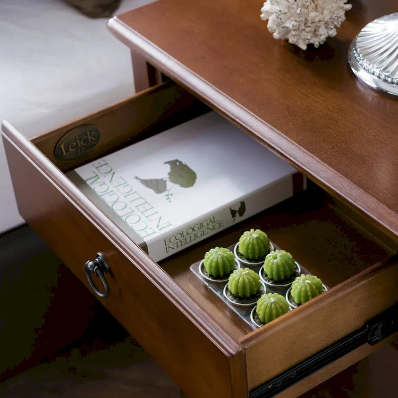 Comodino Nero/Bianco/Marrone/Grigio/Blu scuro con cassetto e porte di ricarica