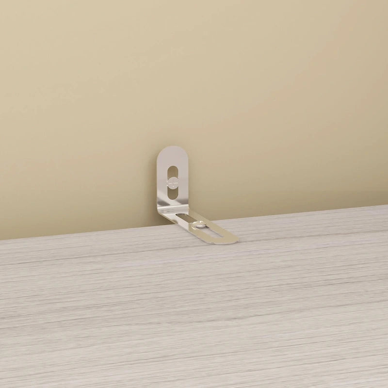 Combinazione Elegante Guardaroba Grigio Chiaro Configurazione Modulare Armadio