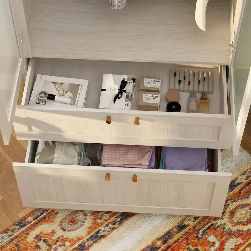 Combinazione Elegante Guardaroba Grigio Chiaro Configurazione Modulare Armadio