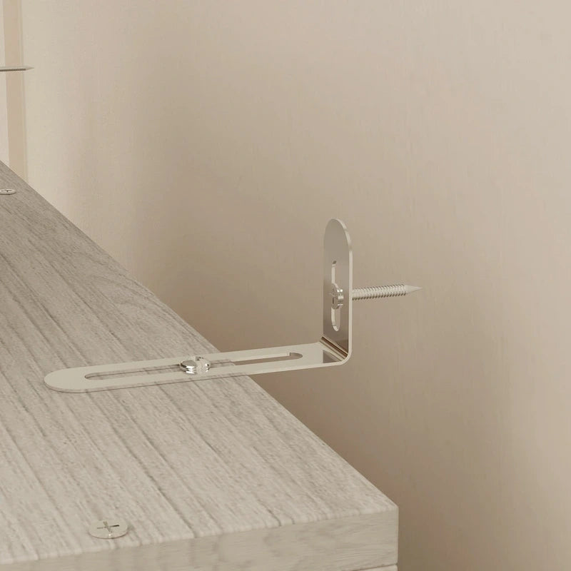 Combinazione Elegante Guardaroba Grigio Chiaro Configurazione Modulare Armadio