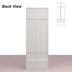 Combinazione Elegante Guardaroba Grigio Chiaro Configurazione Modulare Armadio