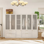 Combinazione Elegante Guardaroba Grigio Chiaro Configurazione Modulare Armadio