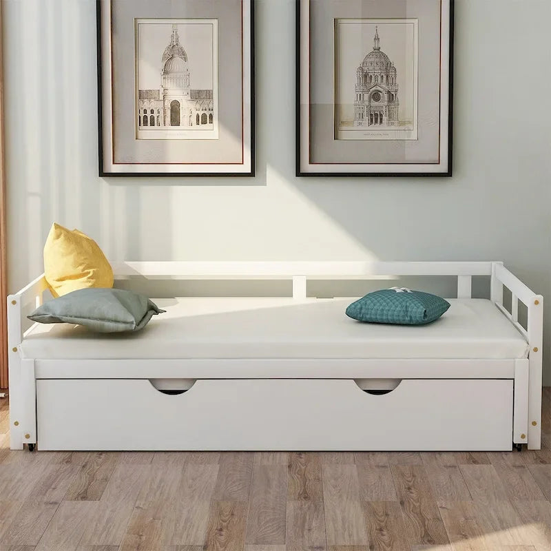 Divano letto estraibile Merax Twin/King con rotelle