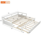 Divano letto estraibile Merax Twin/King con rotelle