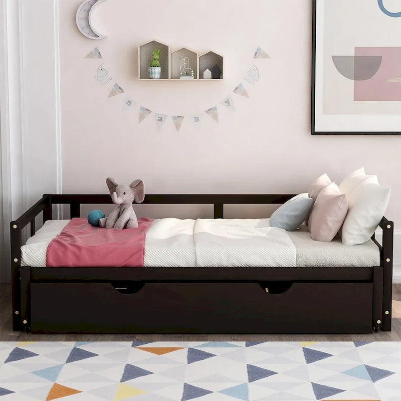 Divano letto estraibile Merax Twin/King con rotelle