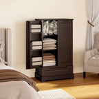 Credenza da cucina indipendente bianca con ripiani e cassetto, per 1