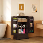 Credenza da cucina indipendente bianca con ripiani e cassetto, per 1