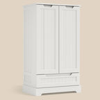 Credenza da cucina indipendente bianca con ripiani e cassetto, per 1