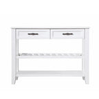 Consolle con 2 Cassetti e 2 Ripiani | Espresso / Marrone / Blu Scuro / Bianco Antico