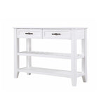 Consolle con 2 Cassetti e 2 Ripiani | Espresso / Marrone / Blu Scuro / Bianco Antico