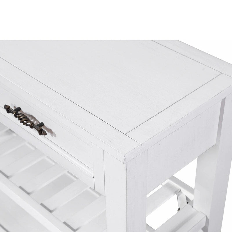 Consolle con 2 Cassetti e 2 Ripiani | Espresso / Marrone / Blu Scuro / Bianco Antico