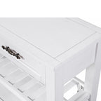 Consolle con 2 Cassetti e 2 Ripiani | Espresso / Marrone / Blu Scuro / Bianco Antico