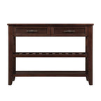 Consolle con 2 Cassetti e 2 Ripiani | Espresso / Marrone / Blu Scuro / Bianco Antico
