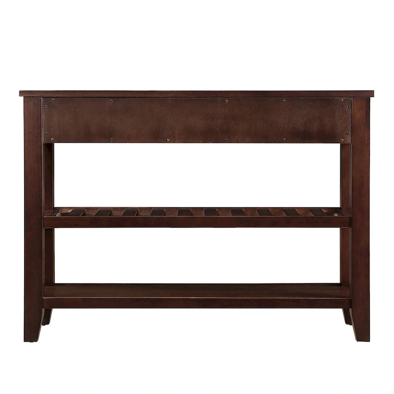 Consolle con 2 Cassetti e 2 Ripiani | Espresso / Marrone / Blu Scuro / Bianco Antico