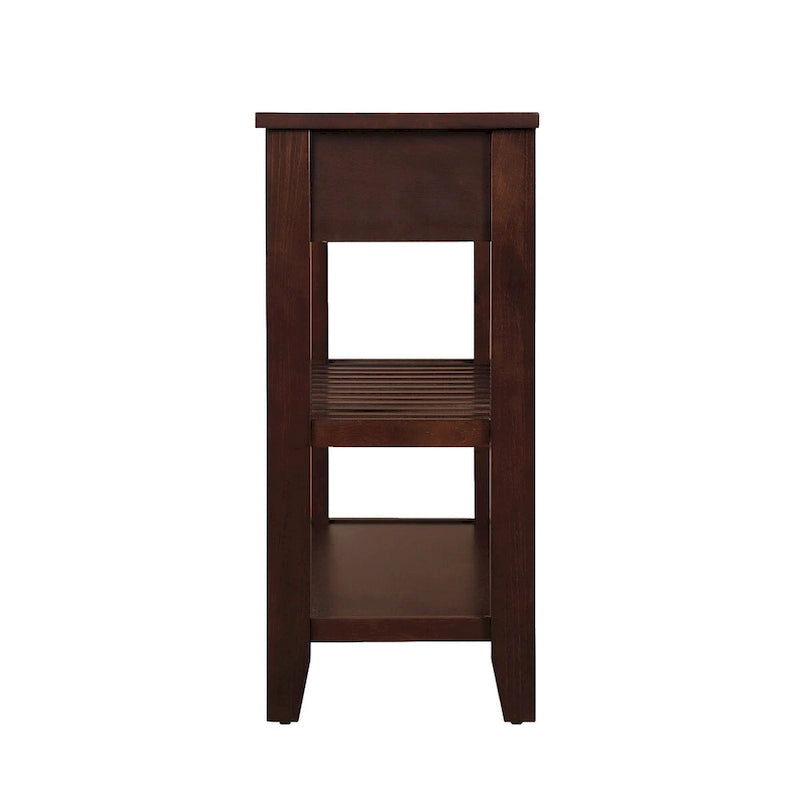 Consolle con 2 Cassetti e 2 Ripiani | Espresso / Marrone / Blu Scuro / Bianco Antico