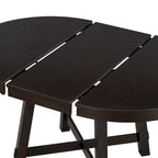 Lavaggio Legno Naturale / Rovere+Bianco Antico / Espresso | Tavolo da Pranzo Rotondo Allungabile, 4–6 Posti
