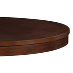 Tavolo da Poker / Biliardo / Pranzo Rotondo Marrone Scuro 3-in-1, Posti a sedere fino a 8