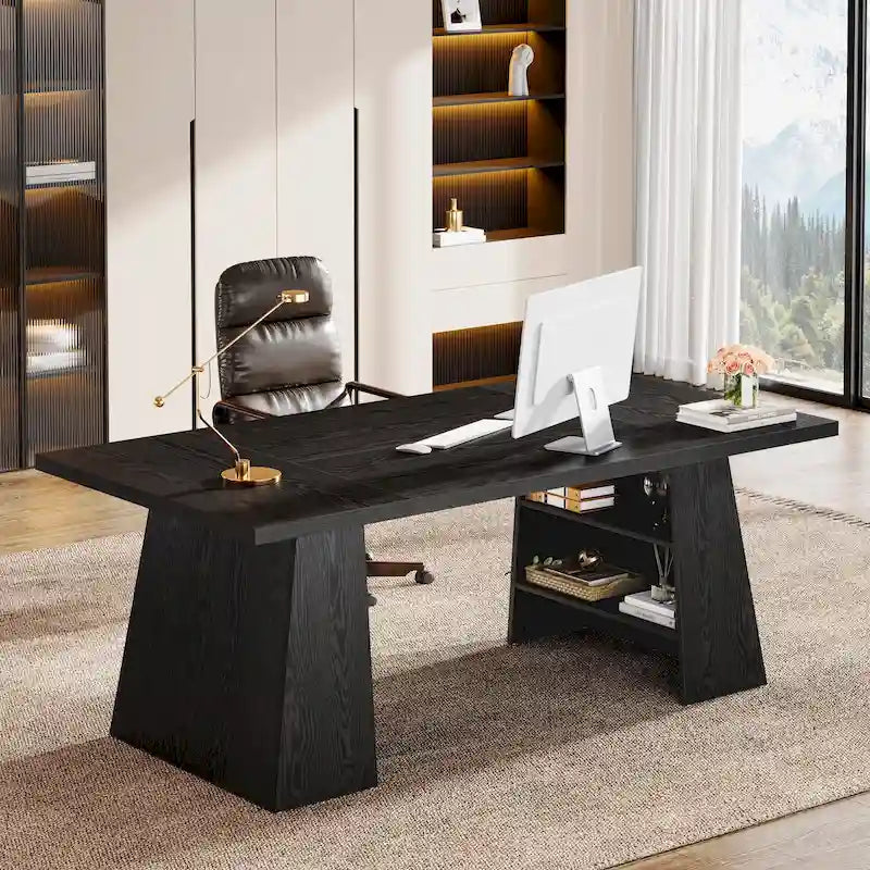 Scrivania da ufficio 160 cm, Scrivania direzionale per ufficio in casa