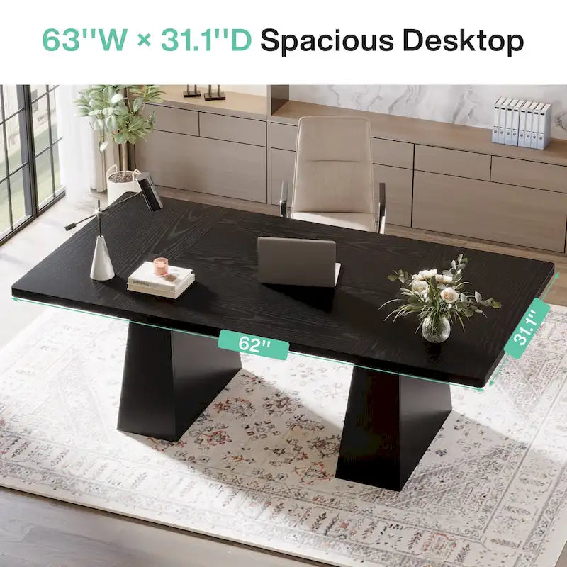 Scrivania da ufficio 160 cm, Scrivania direzionale per ufficio in casa