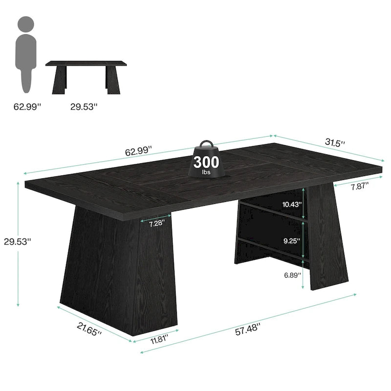 Scrivania da ufficio 160 cm, Scrivania direzionale per ufficio in casa