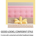 Giroletto imbottito in velluto nero / beige / bianco / rosa con testiera capitonné – Twin / Full / Queen / King